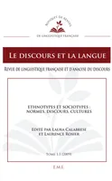 Ethnotypes et Sociotypes : normes, discours, cultures, 1.1 - 2009