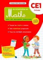Je m'entraîne en maths CE1 - Cahier, Édition 2016