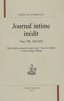 Tome VIII, 1865-1870, Journal intime inédit, 1865-1870