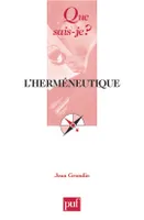 l'hermeneutique (2e ed) qsj 3758