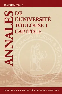 Annales de l'Université Toulouse 1 Capitole TOME LXII