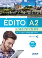 Edito A2 - Edition 2022 - Livre + didierfle.app SANTILLANA