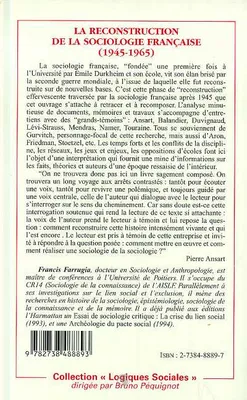 La reconstruction de la sociologie française (1945-1965)