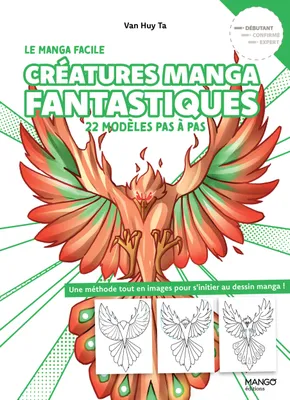 Créatures manga fantastiques faciles