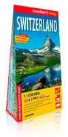 Suisse (Ang) 1/350.000 (Carte Grand Format Laminée