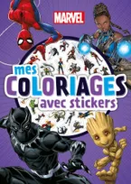 BLACK PANTHER - Mes coloriages avec stickers - MARVEL