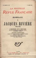 Hommage ŕ Jacques Rivičre (1886-1925) N' 139 (Avril 1925)