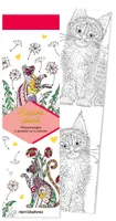 Marque-pages - Sacrés chats - 50 marque-pages à peindre ou à colorier