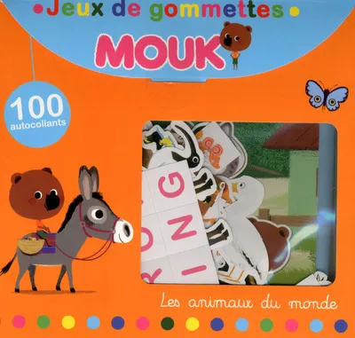 Livres Jeunesse Loisirs et activités Mouk Les animaux du monde - Jeux de gommettes Marc Boutavant, C. Madeleine