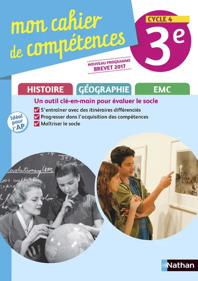 Livres Scolaire-Parascolaire Collège Histoire Géo EMC 3ème Cahier d'Activités 2017 Collectif