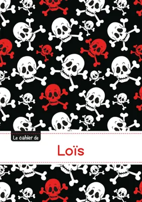 Le carnet de Loïs - Petits carreaux, 96p, A5 - Têtes de mort