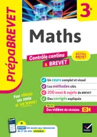 Prépabrevet Maths 3e - Nouveau Brevet 2025, cours, méthodes & sujets de brevet corrigés