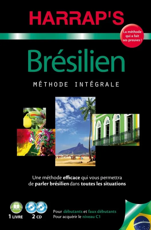 Livres Dictionnaires et méthodes de langues Méthodes de langues Brésilien : Méthode intégrale , Livre + 2 CD Manuela Cook