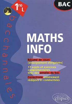 Mathématiques-Informatique - Première L - Enseignement obligatoire