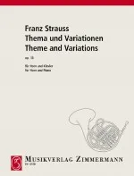 Theme and Variations, op. 13. horn and orchestra. Réduction pour piano avec partie soliste.