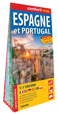 Espagne et Portugal 1/1.100.000 (carte grand format laminée)