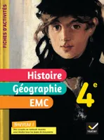 Fiches d'activités Histoire-Géographie-EMC 4e - Ed. 2022 - Cahier élève