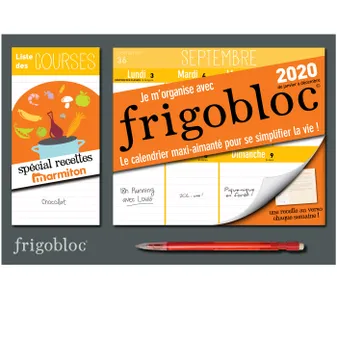 Mini Frigobloc hebdo 2020 spécial Recettes Marmiton (de janvier à décembre 2020), S'organiser n'a jamais été aussi simple !