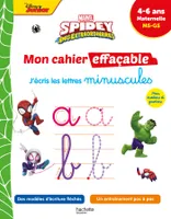 Disney - Spidey et ses amis extraordinaires  - Mon cahier effaçable J'écris les minuscules (4-6 ans)