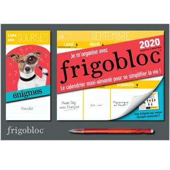 Mini Frigobloc hebdo 2020 spécial Enigmes (de janvier à décembre 2020), S'organiser n'a jamais été aussi simple !