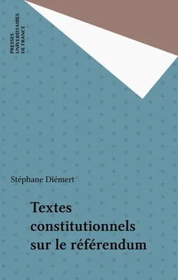 TEXTES CONSTITUTIONN. SUR REFERENDUM QSJ 2744