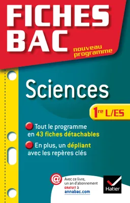 Fiches Bac Sciences 1re ES/L