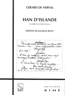 HAN D'ISLANDE, Edition Etablie par Jacques Bony