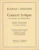 Lyric Concerto, op. 32. harpsichord and string orchestra. Réduction pour piano.