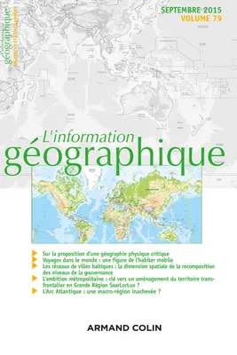 L'information géographique - Vol. 79 (3/2015) Varia, Varia