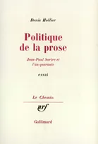 Politique de la prose, Jean-Paul Sartre et l'an quarante