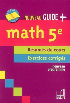 Math 5e, Nouveau Guide +  Nouveau Programme 2006