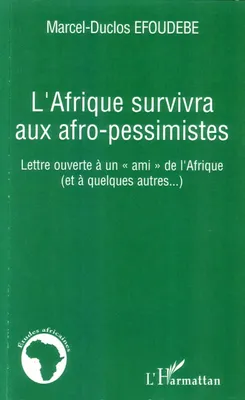 L'Afrique survivra aux afro-pessimistes, Lettre ouverte à un 