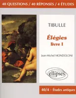Tibulle, Elégies, livre I, 40 questions, 40 réponses, 4 études