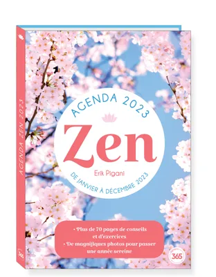 Agenda Loisirs Zen 2023 avec 70 pages de conseils et d'exercices pour une année sereine