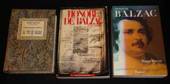 Lot de 3 ouvrages sur Balzac : Prométhée ou la vie de Balzac (A. Maurois) - Honoré de Balzac : Un cas (A. Mauprat) - Honoré de Balzac (R. Pierrot) (3 volumes)