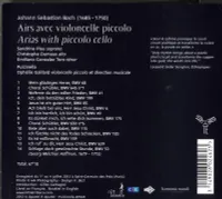CD, Vinyles Musique classique Musique classique Arias avec violoncello piccolo Bach Johann Sebastian / Bach J, Gaillard Ophélie