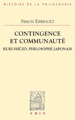 Contingence et communauté, Kuki shûzô, philosophe japonais