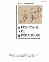 Revue française de pédagogie, n° 179/2012