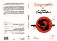 Géographie et cultures n°14