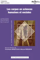 Les Corpus en sciences humaines et sociales