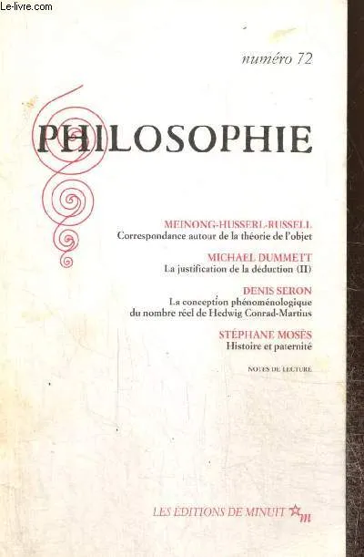 Livres Sciences Humaines et Sociales Philosophie Philosophie 72 Romano Claude & Collectif