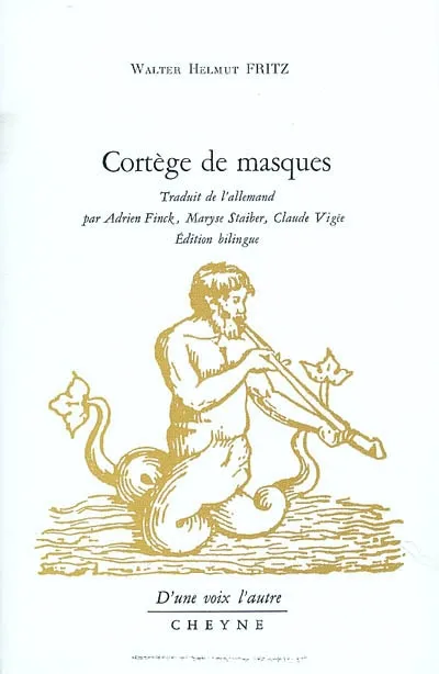 Livres Littérature et Essais littéraires Poésie CORTEGE DE MASQUES-FR/ALL., poèmes Walter Helmut Fritz