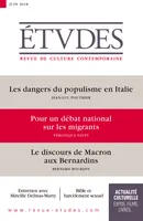 Etudes : pour un débat national sur les migrants, n°4250 - juin 2018