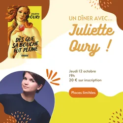 UN DÎNER AVEC Juliette Oury ! 12/10 - Librairie Arborescence
