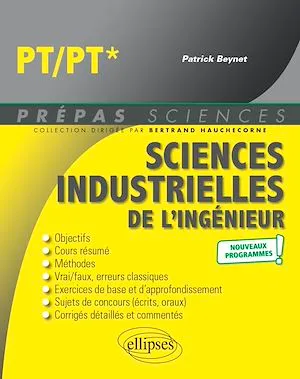 Sciences industrielles de l'ingénieur PT/PT* - Programme 2022