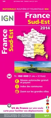 804, CR : France Sud-Est 2014 - 1/350000