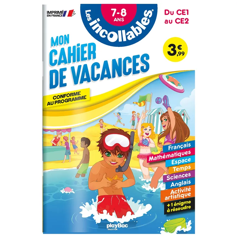 Cahier de vacances - Les incollables - CE1 au CE2 - 7/8 ans Agnès Roy
