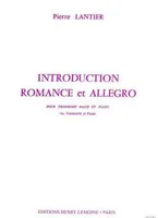 Introduction, romance et allegro, Trombone basse ou violoncelle et piano