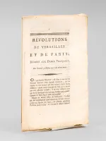 Révolutions de Versailles et de Paris ; dédiées aux Dames Françaises. Du Samedi 3 Octobre au 7 du même mois.