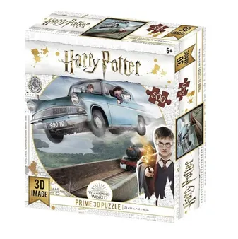 Puzzle 300 pièces - Voiture volante Harry Potter